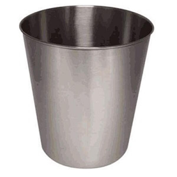 Nu Steel 9 qt Waste Basket Brushed Finish TG8BH - main